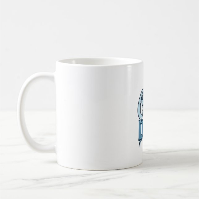 Cool Dad Mountain Vintage Grafisk Design_1 Kaffemugg (Vänster)