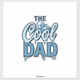 Cool Dad Mountain Vintage Grafisk Design_1 Klistermärken