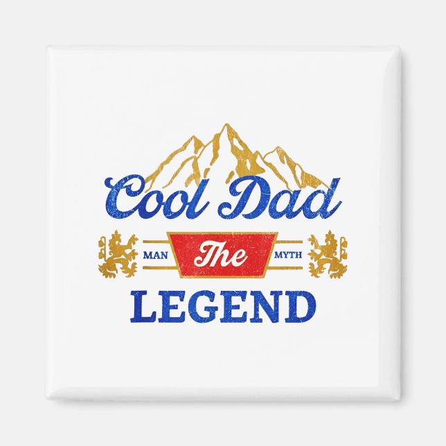 Cool Dad Öl Legenden  Magnet (Framsidan)