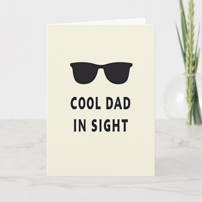 Cool Dad Siluett Kort (Framsida)