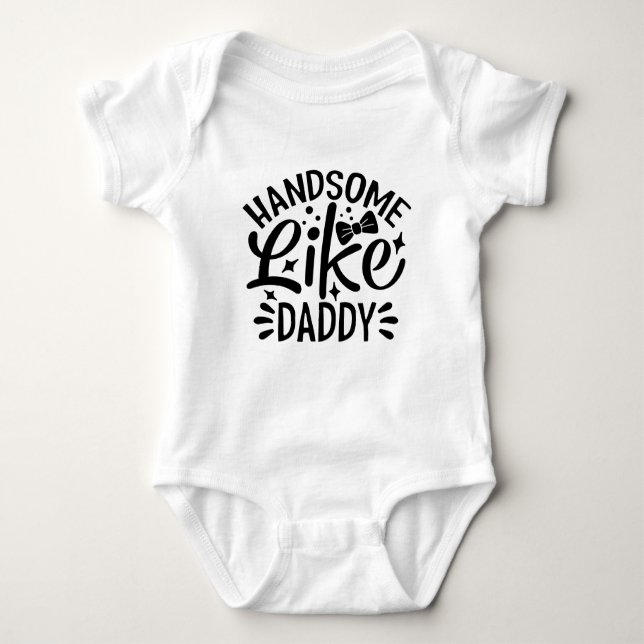 Cool Daddys Son Typografi T Shirt (Framsida)