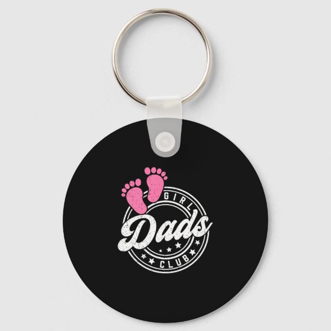 Cool Dads Club Father's Day From Daughter Funny Da Nyckelring (Framsida)