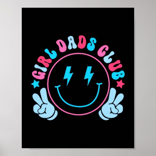 Cool Dads Club Father's Day From Daughter Son Funn Poster (Framsidan)