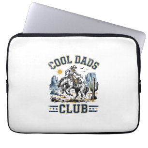 Cool Dads Club Vintage Cowboy Western Skjorta Desi Laptop Fodral