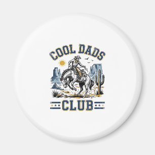 Cool Dads Club Vintage Cowboy Western Skjorta Desi Magnet