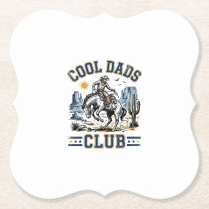 Cool Dads Club Vintage Cowboy Western Skjorta Desi Underlägg Papper