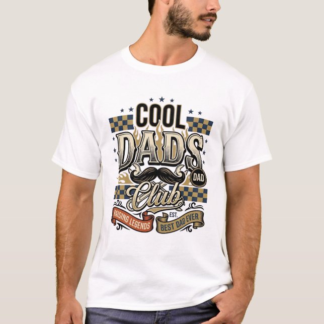 Cool Dads Club Vintage Gravyr Pappa Tröja Design_ (Framsida)