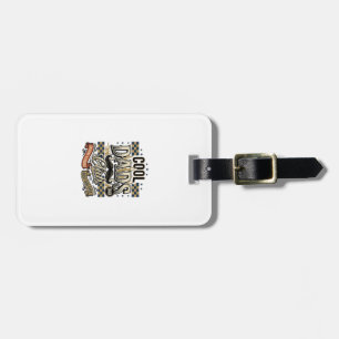 Cool Dads Club Vintage Gravyr Pappa Tröja Design_ Bagagebricka