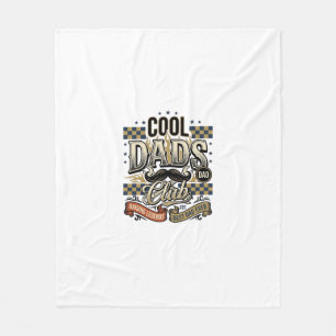 Cool Dads Club Vintage Gravyr Pappa Tröja Design_ Fleecefilt
