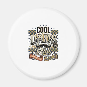 Cool Dads Club Vintage Gravyr Pappa Tröja Design_ Magnet