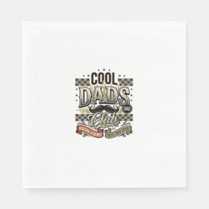 Cool Dads Club Vintage Gravyr Pappa Tröja Design_ Pappersservett