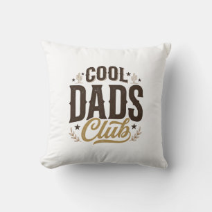 Cool Dads Club Vintage Pappa Tröja Design_1 Kudde