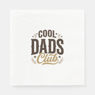 Cool Dads Club Vintage Pappa Tröja Design_1 Pappersservett
