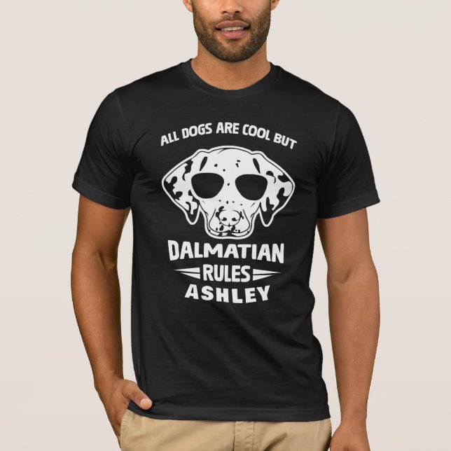 Cool Dalmatian Regel Hund T Shirt (Framsida)