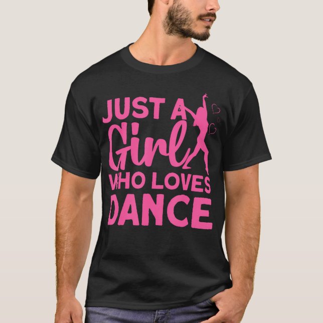 Cool Dance Art För Flickor Kvinnor Dansar Lyrisk T Shirt (Framsida)
