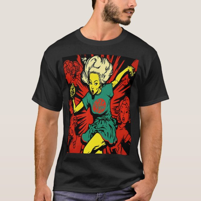 Cool Dancing Mom Retro Streetwear Dancer Mom  1 T Shirt (Framsida)