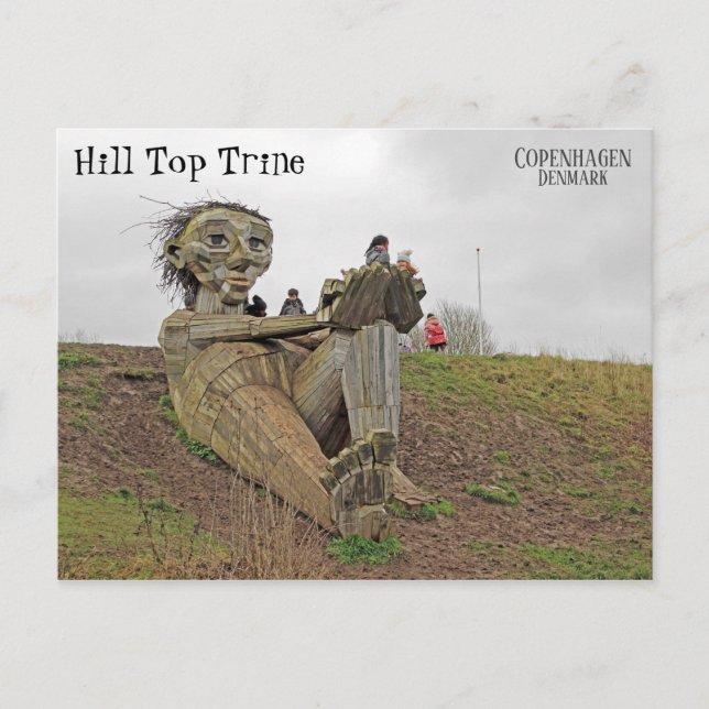 Cool danskt Troll Postkort! Vykort (Framsida)