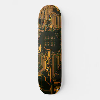 Cool datordator kretskort Orange Old School Skateboard Bräda 18 Cm