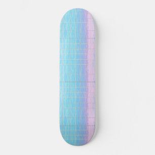 Cool Digital Vaporwave Poolcore Rosa Blått Mönster Mini Skateboard Bräda 18,5 Cm