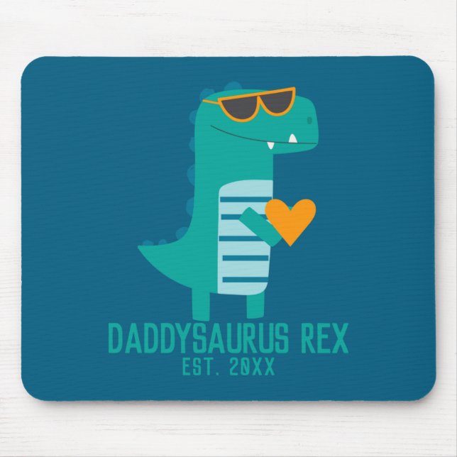 Cool Dino Daddysaurus Rex New Dad Fathers Day  Musmatta (Framsidan)