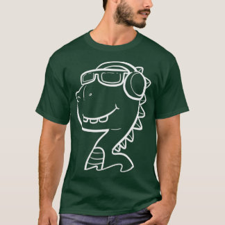 Cool Dino Unbothered or Chill Person Gift T Shirt