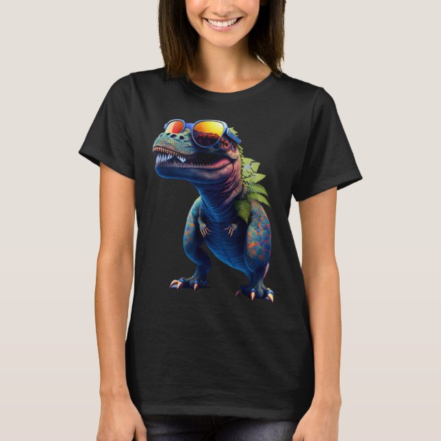 Cool dinosaur baby Tyrannosaurus Rex T Shirt (Framsida)