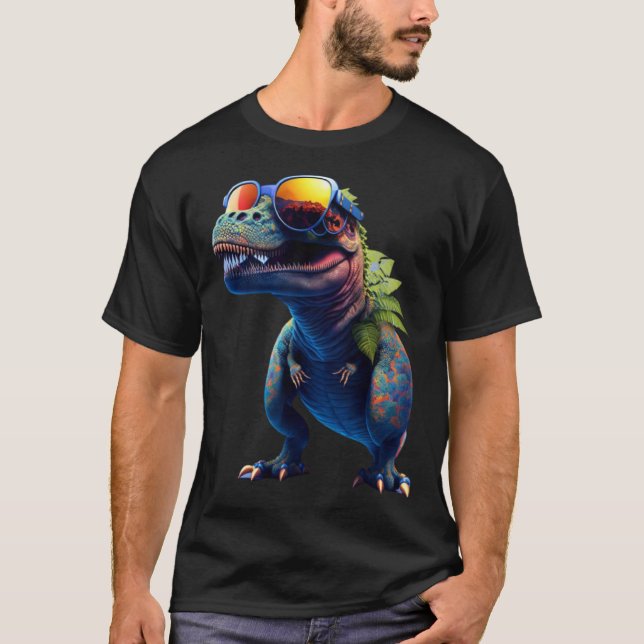 Cool dinosaur baby Tyrannosaurus Rex T Shirt (Framsida)