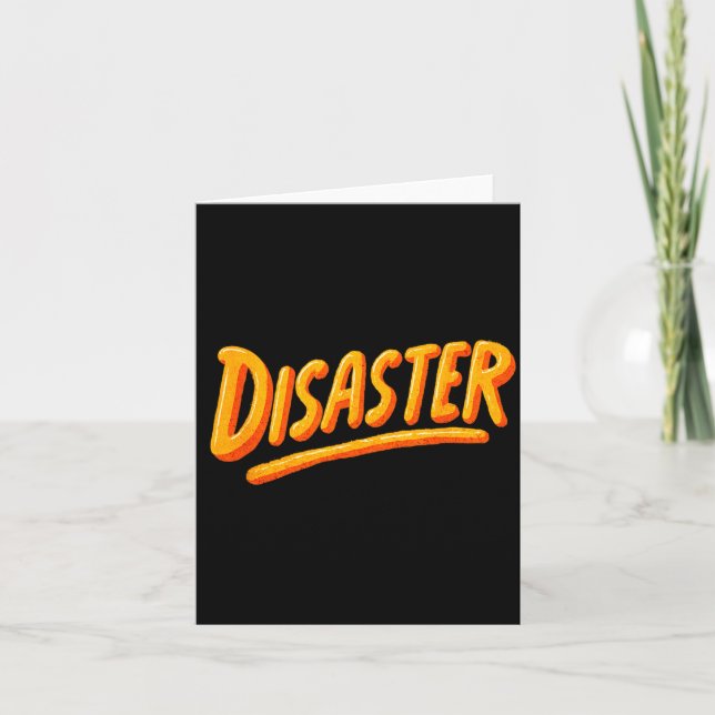 Cool Disaster Speech Emblem Kort (Framsida)