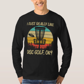 Cool Disc Golf For Men Women Disc Golf  Player T Shirt