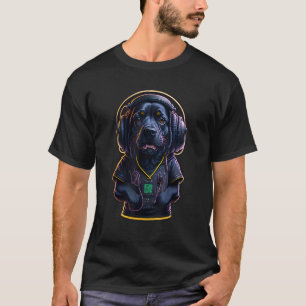Cool DJ Hund Radio Hund Mixing Music Club Kläder T Shirt
