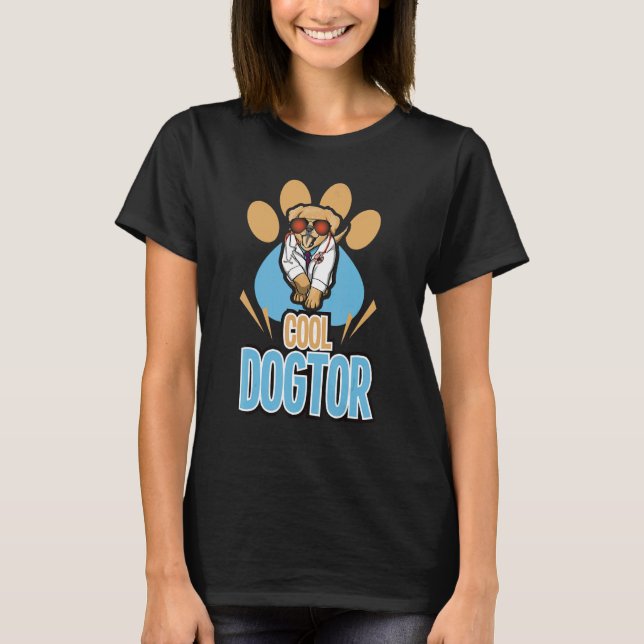 Cool Dogtor Dog   Women Corgi Doggy Love T Shirt (Framsida)