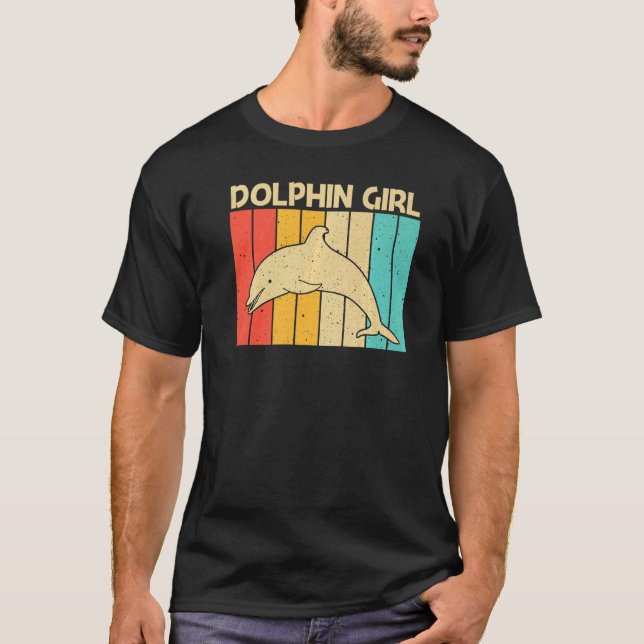 Cool Dolphin For Girls Mom Ocean Animal Dolphin T Shirt (Framsida)