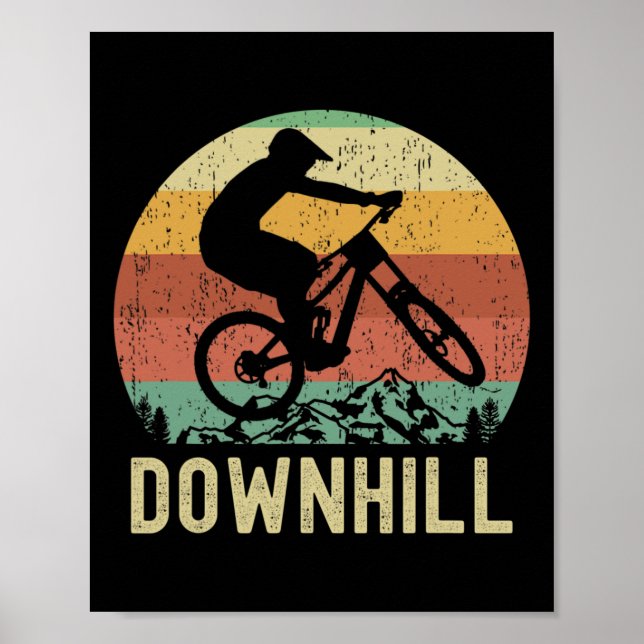 Cool Downhill Jersey, Mountain Biking, Cycling, Mo Poster (Framsidan)