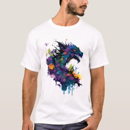 Cool Dragon Art T Shirt