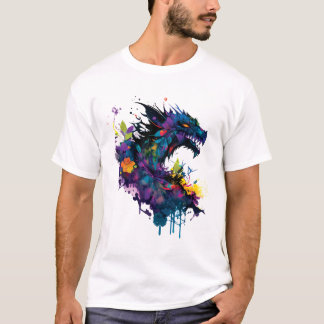Cool Dragon Art T Shirt