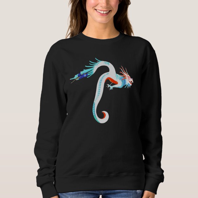 Cool Dragon Flying Mythical Creature Traditional C T Shirt (Framsida)