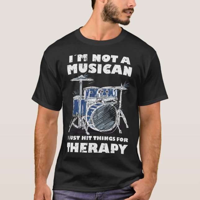 Cool Drummer Enough silence For A Percussionist An T Shirt (Framsida)