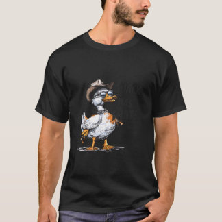 Cool Duck Cowboy Hat Solglasögon Quack var That Hu T Shirt