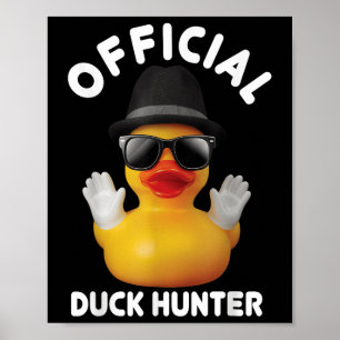 Cool Duck Kryssningsbåt Rolig Gummiand Jakt Sq Poster