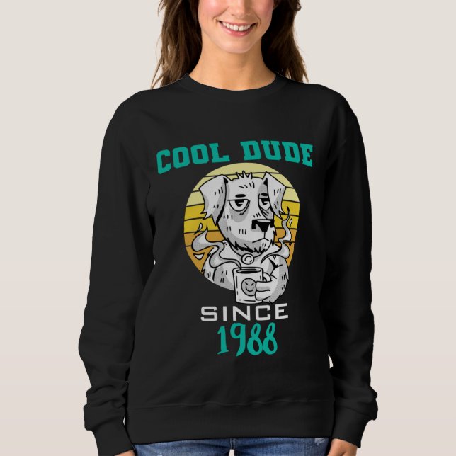 Cool dude since 1988 t shirt (Framsida)