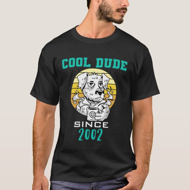 Cool dude since 2002 t shirt (Framsida)