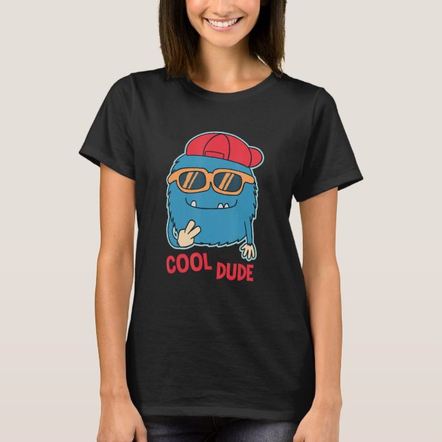 cool dude   store motif graphic random quote t shirt (Framsida)
