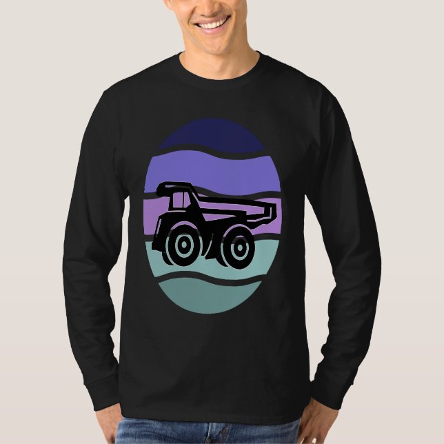 Cool Dump Truck for Wheel Loader & Construction Ve T Shirt (Framsida)