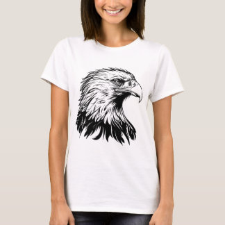 Cool Eagle Drawing T-Shirt – Artistic & Fierce Gra