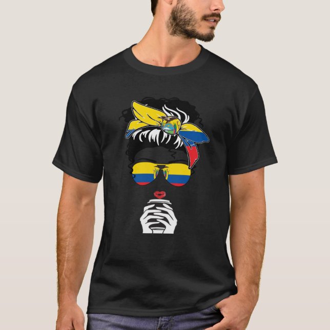 Cool Ecuadorian Coffee Mama Mom Girl Aunt Ecuador  T Shirt (Framsida)