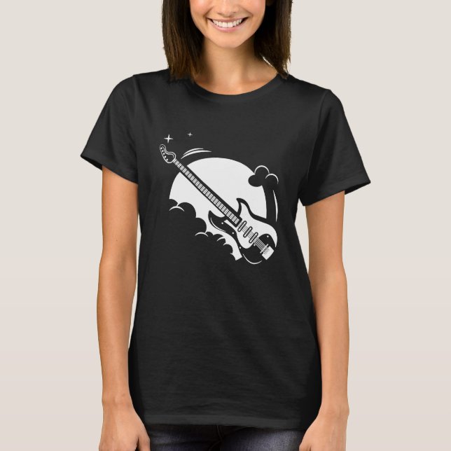 Cool Electric Guitar Music Guitars Guitarist T Shirt (Framsida)