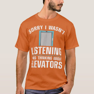 Cool Elevator Art Men Women Inspector Mechanic Mai T Shirt