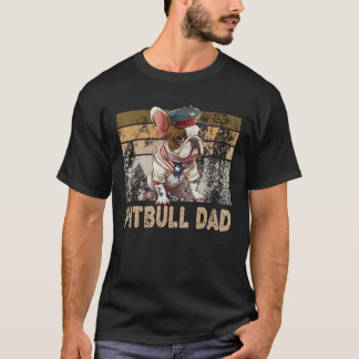 Cool English Pitbull Dad Pitbull Owner Dog Father' T Shirt
