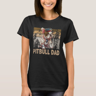 Cool English Pitbull Dad Pitbull Owner Dog Father' T Shirt