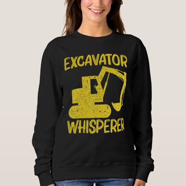 Cool Excavator For Men Women Heavy Equipment Opera T Shirt (Framsida)